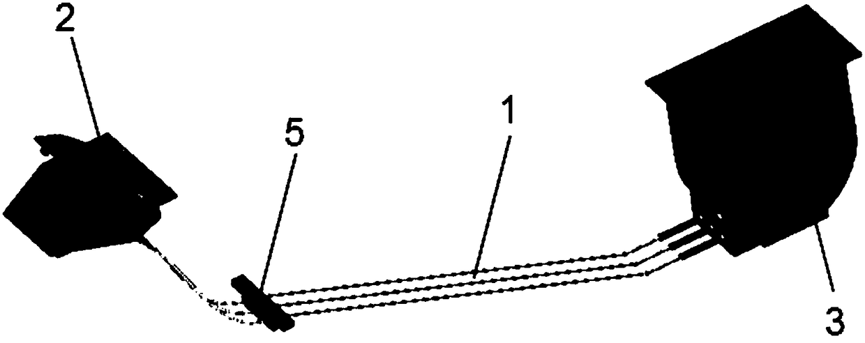 A manual operating device for emergency lowering of the landing gear of a flight simulator