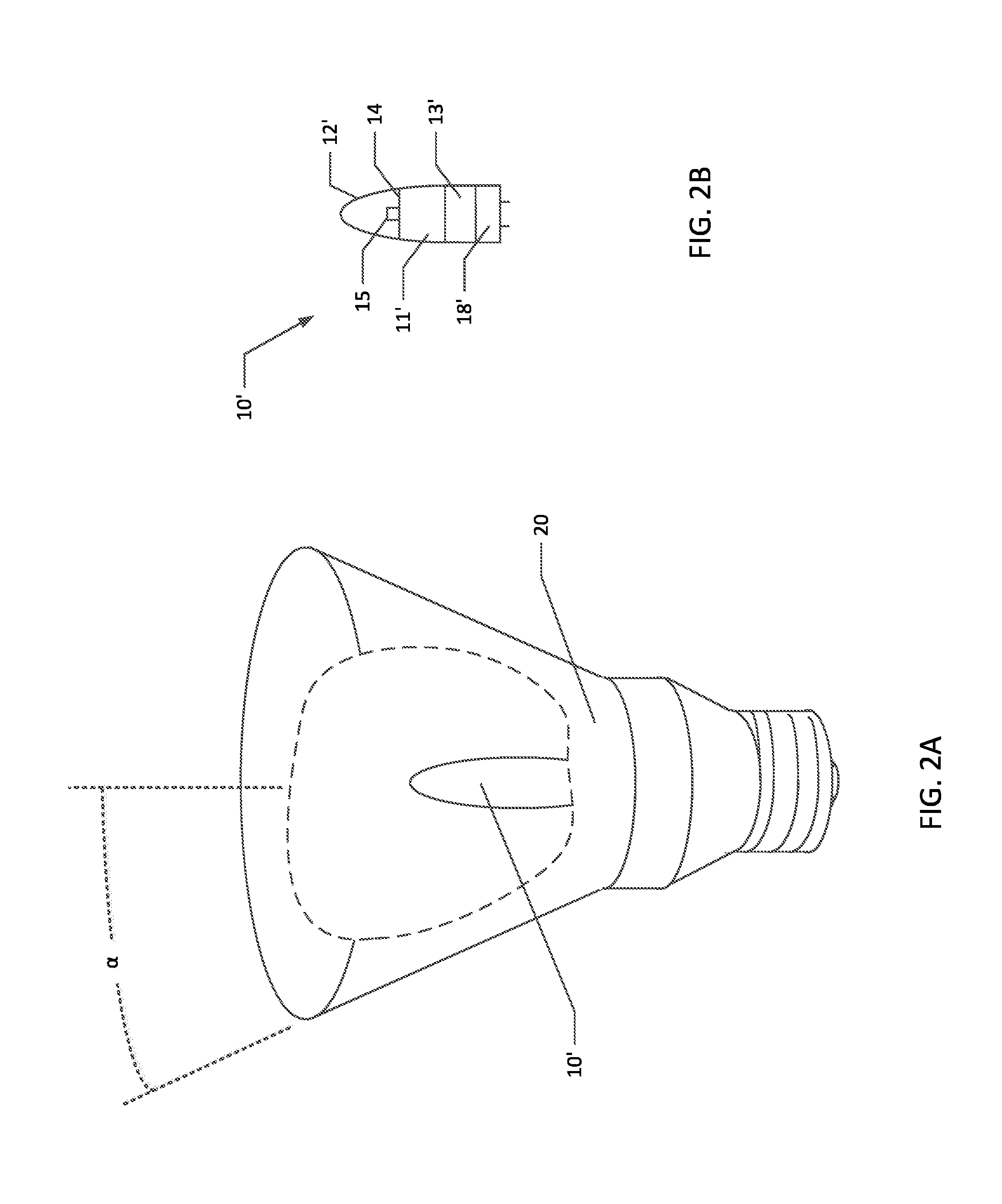 Hard-pressed glass light emitting diode flood lamp