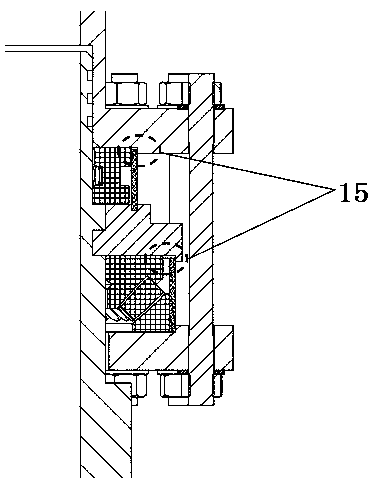 Radial azimuth stepless angle adjustment mechanism for gas drilling manifold