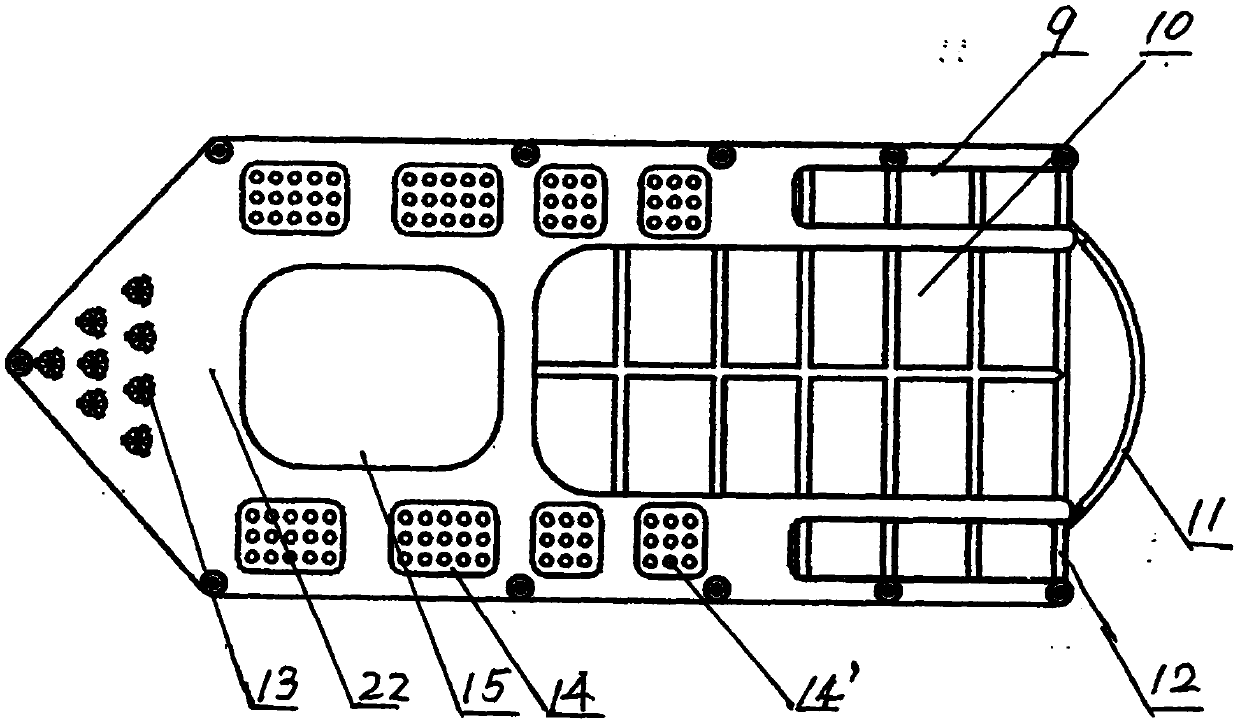 Leisure, sightseeing and breeding platform with dock