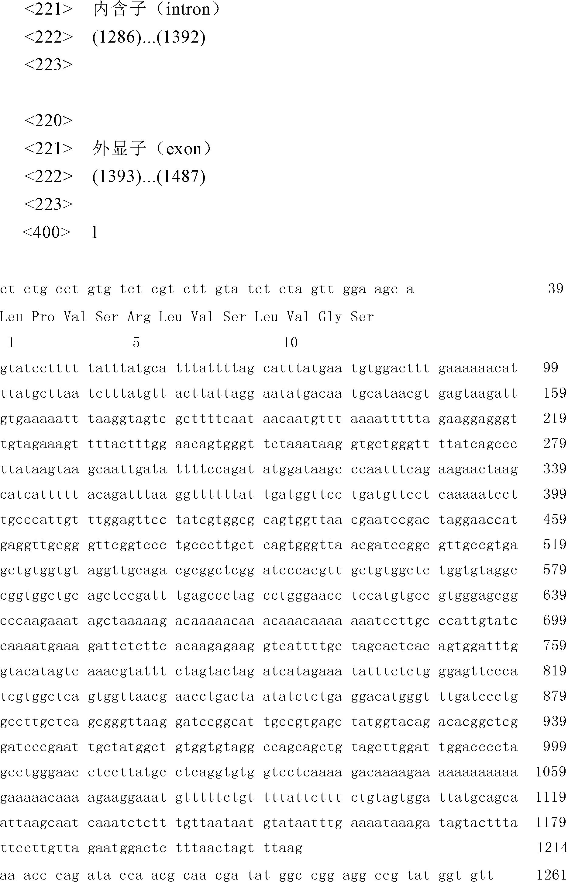 SNP molecular maker in pig PSMA1 gene for traceability and detection method thereof