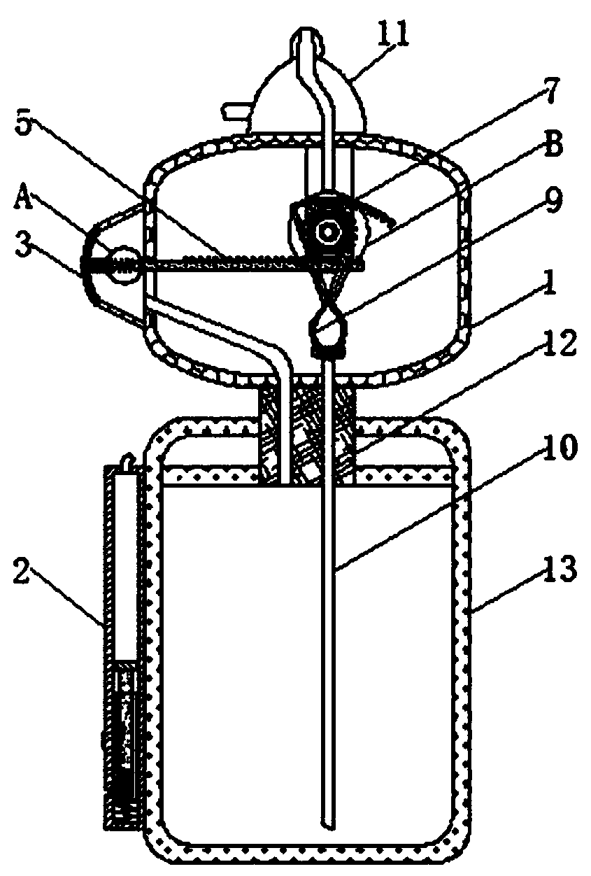 Anesthesiology department mist spray device capable of controlling spray volume and spray speed of mist spray