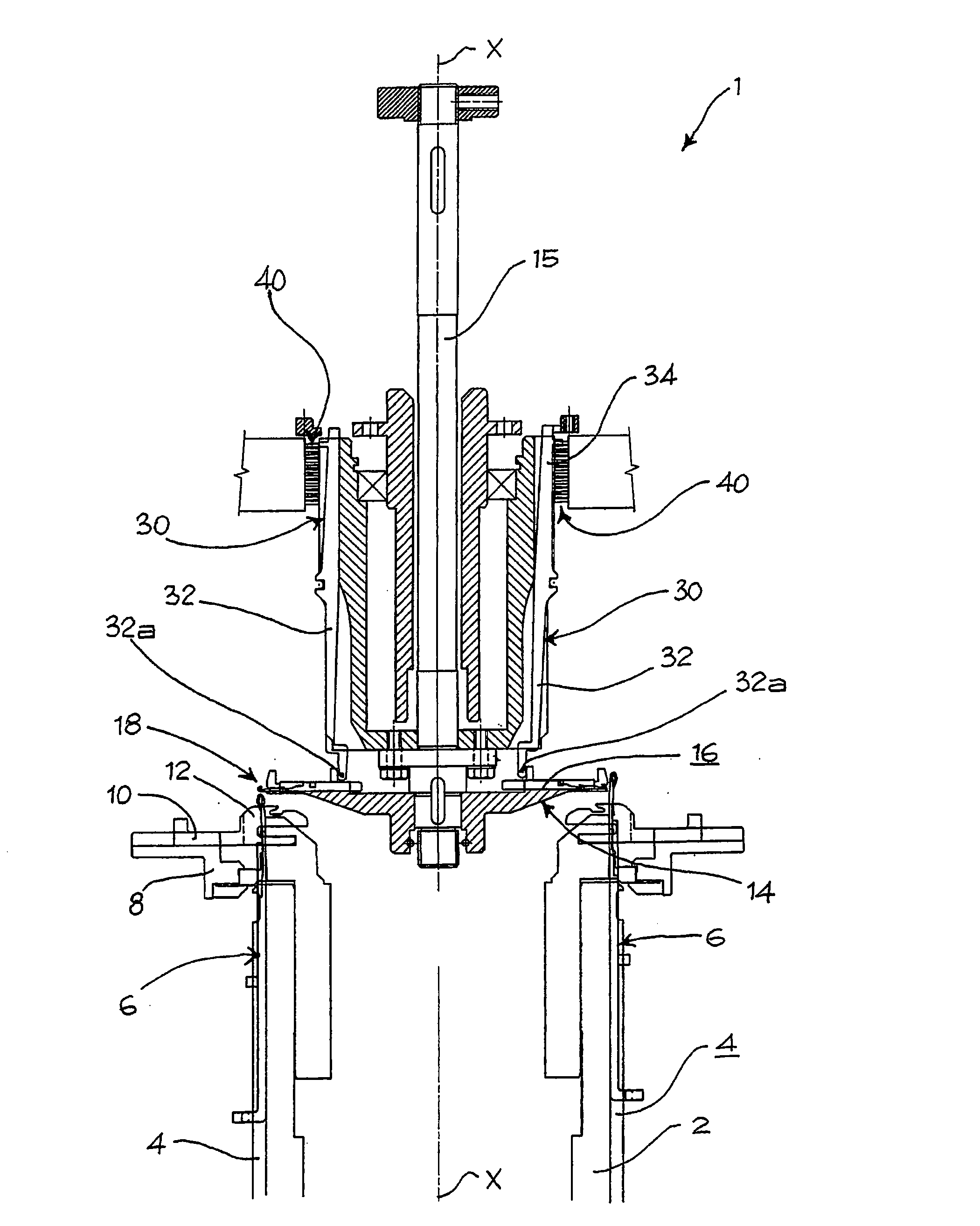 Circular knitting machine for socks with needles on the dial