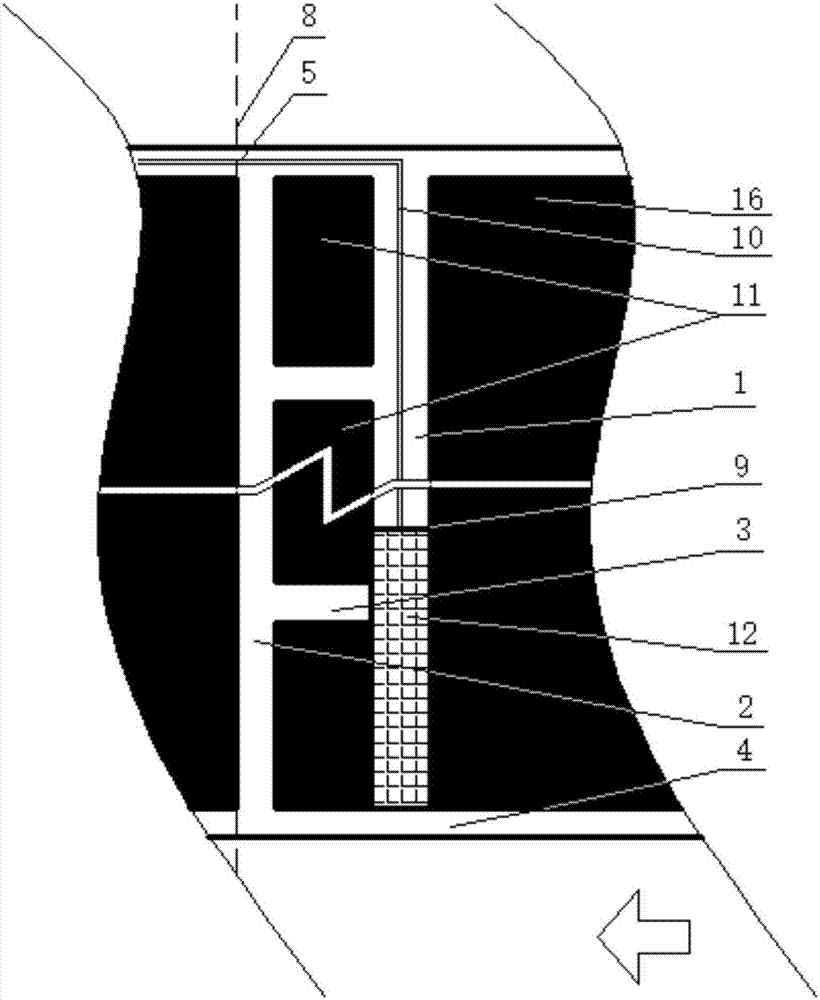 Filling and retracement method for coal mine downhole coal mining working surface retracement channel