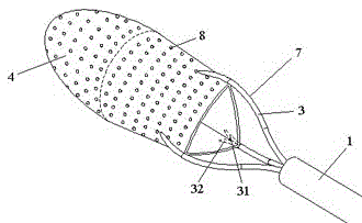 Intracavitary extraction device for urinary system stones