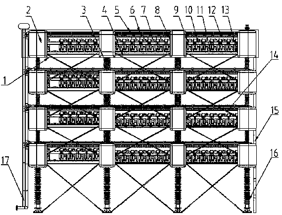 Flexible direct-current power transmission converter valve tower based on voltage source converters