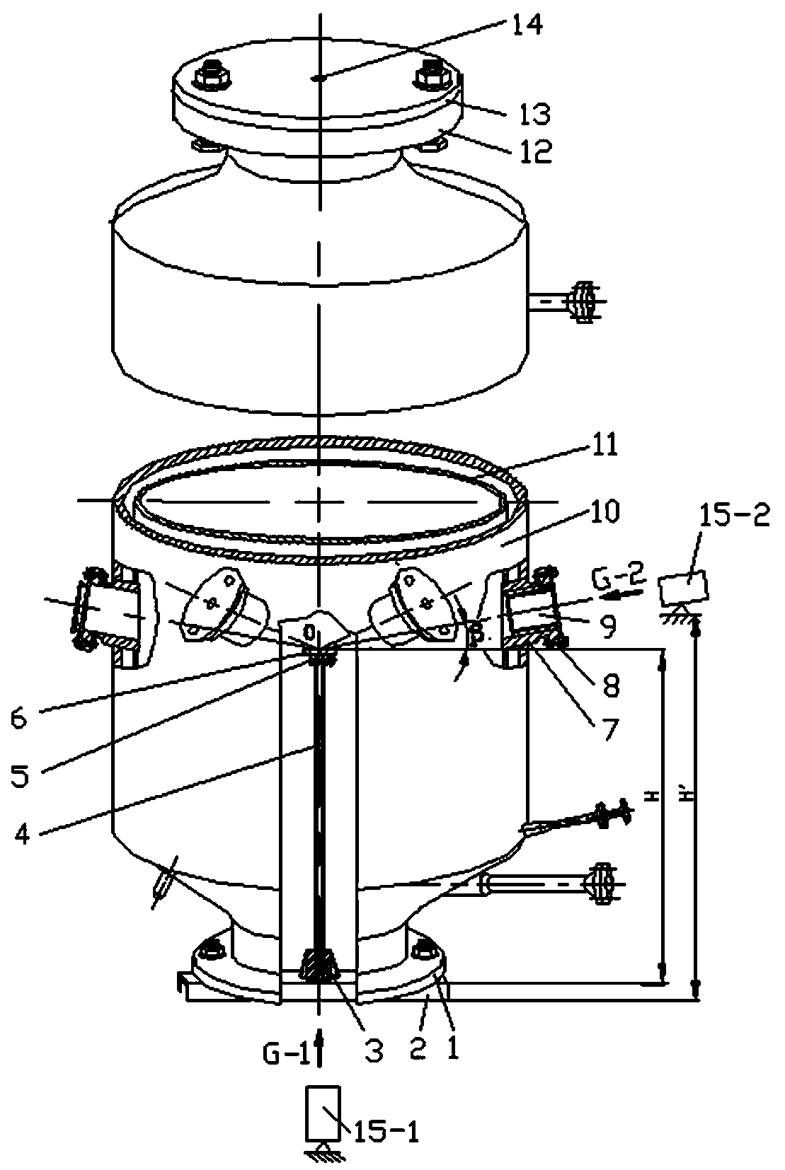 Accurate assembly method for oblique cutting connection pipes on large-diameter metal cylinder