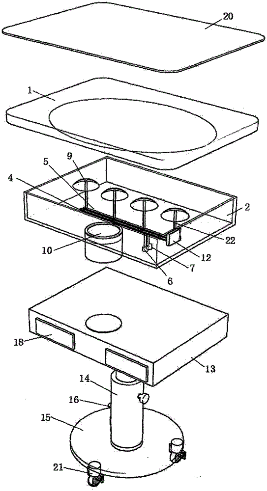 Aquarium-type dining-table with air bubble control function