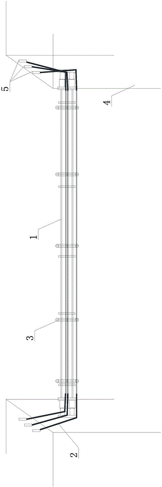 Fracture and slip preventing safety device for deep foundation pit supporting beam