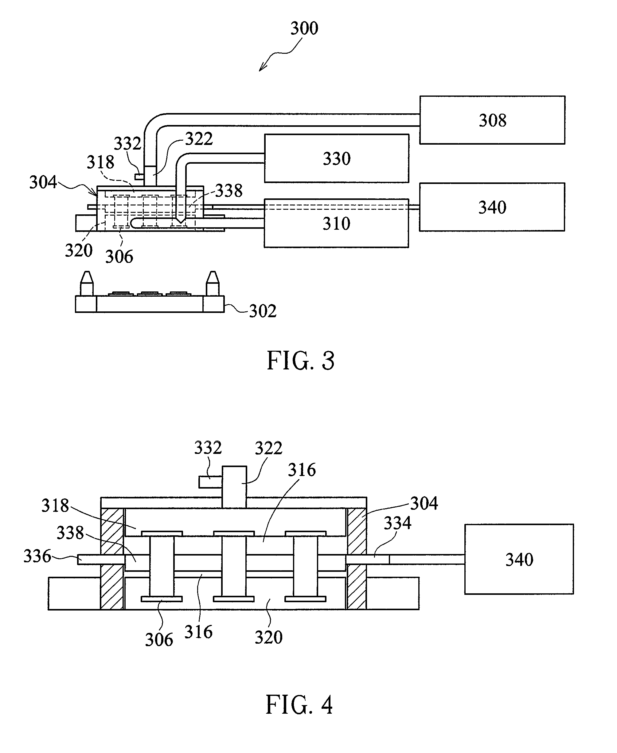 Device and method for chip pressing