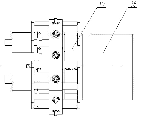 A straight rack wind rotor blade adjustment mechanism