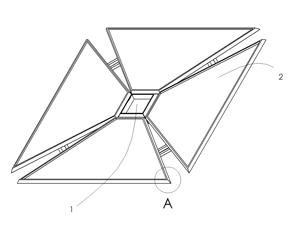 Method for making fresh water by fan-shaped foldable sea ice storage devices