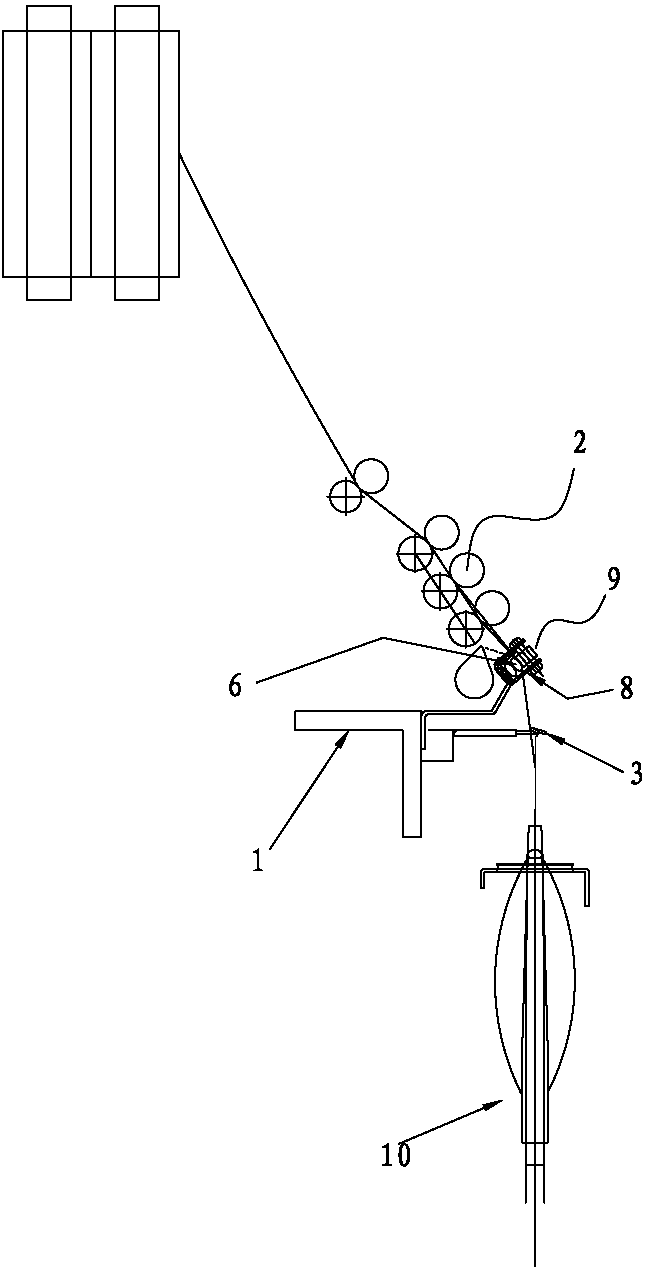 Device conducting false twisting on cotton yarns