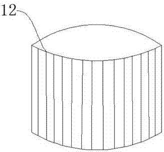 Motor casing radiating rib deburring device