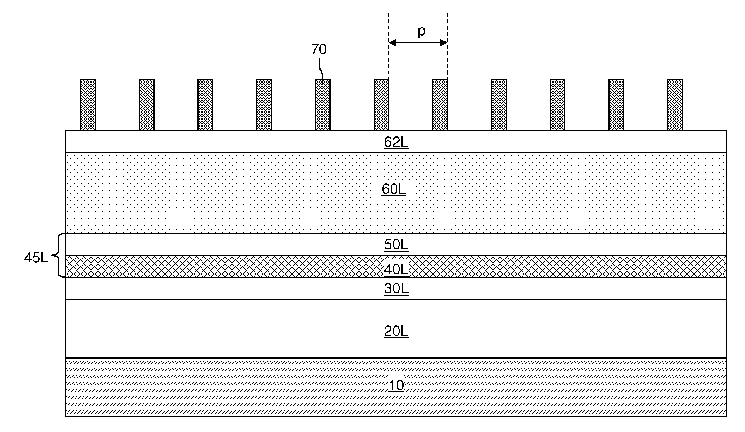 Image transfer process employing a hard mask layer