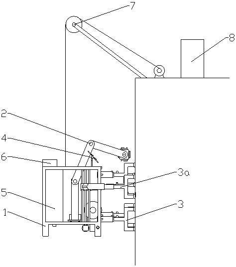 Curtain wall cleaning crane