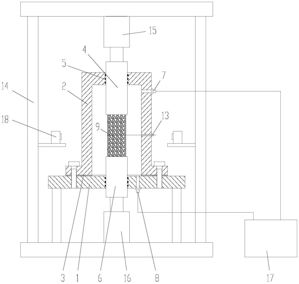 Visual measuring device for rock mechanics experiment