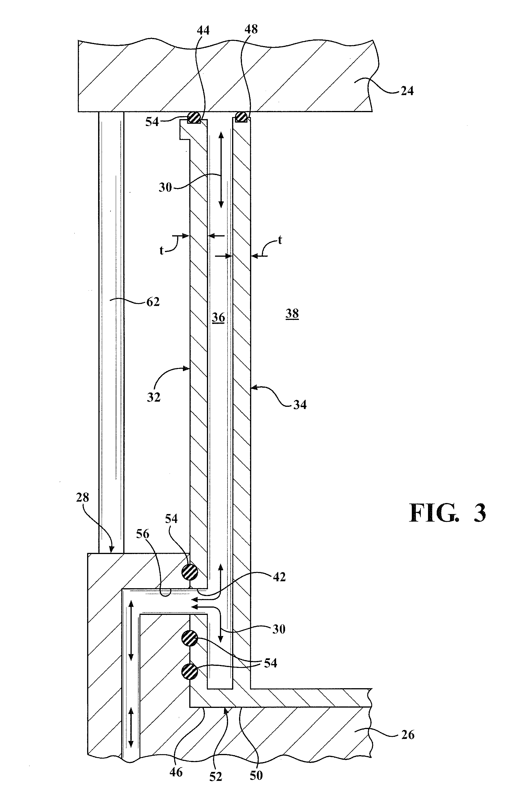 Double wall self-contained liner