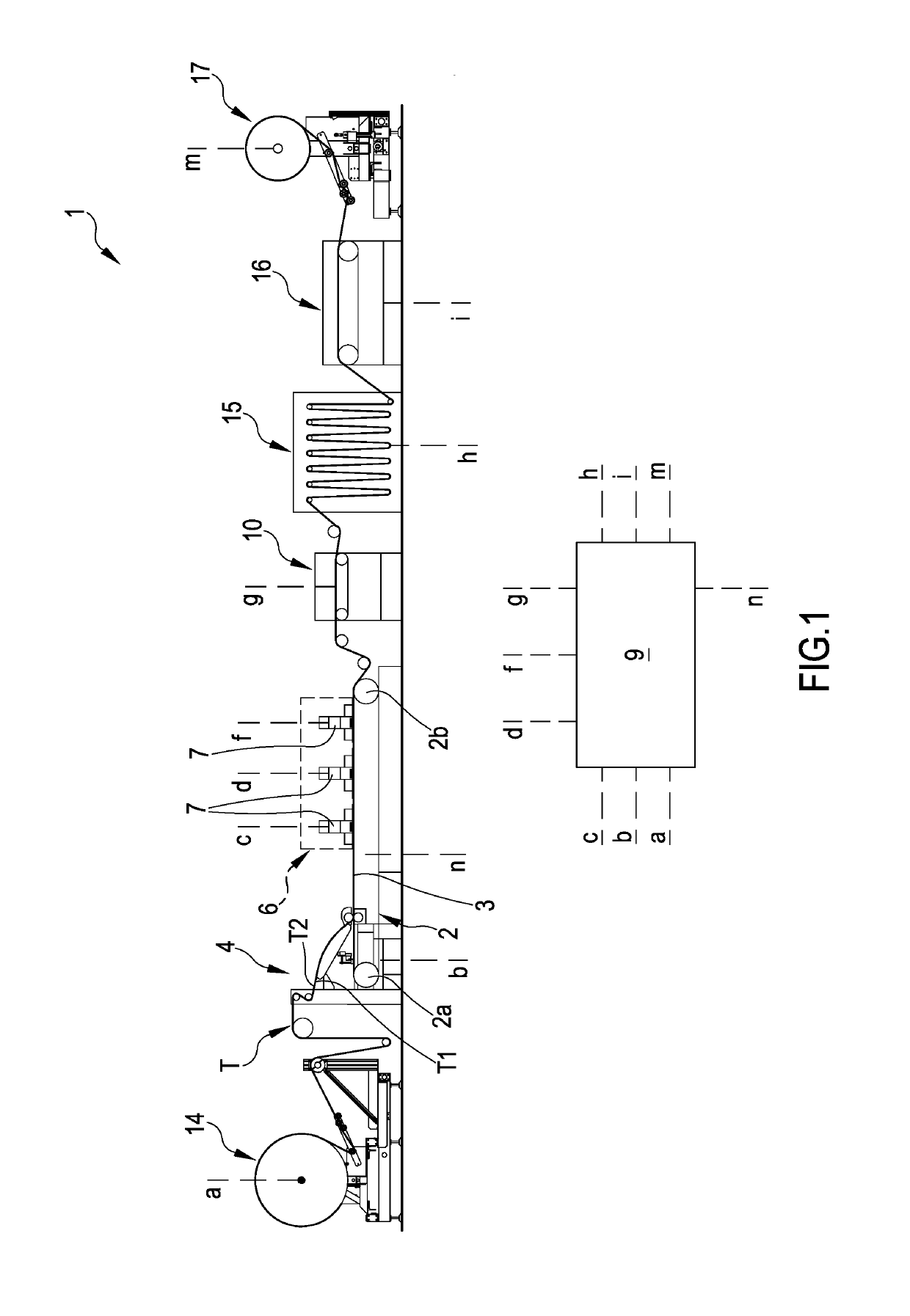 Plant for printing a fibrous material and process of printing said fibrous material