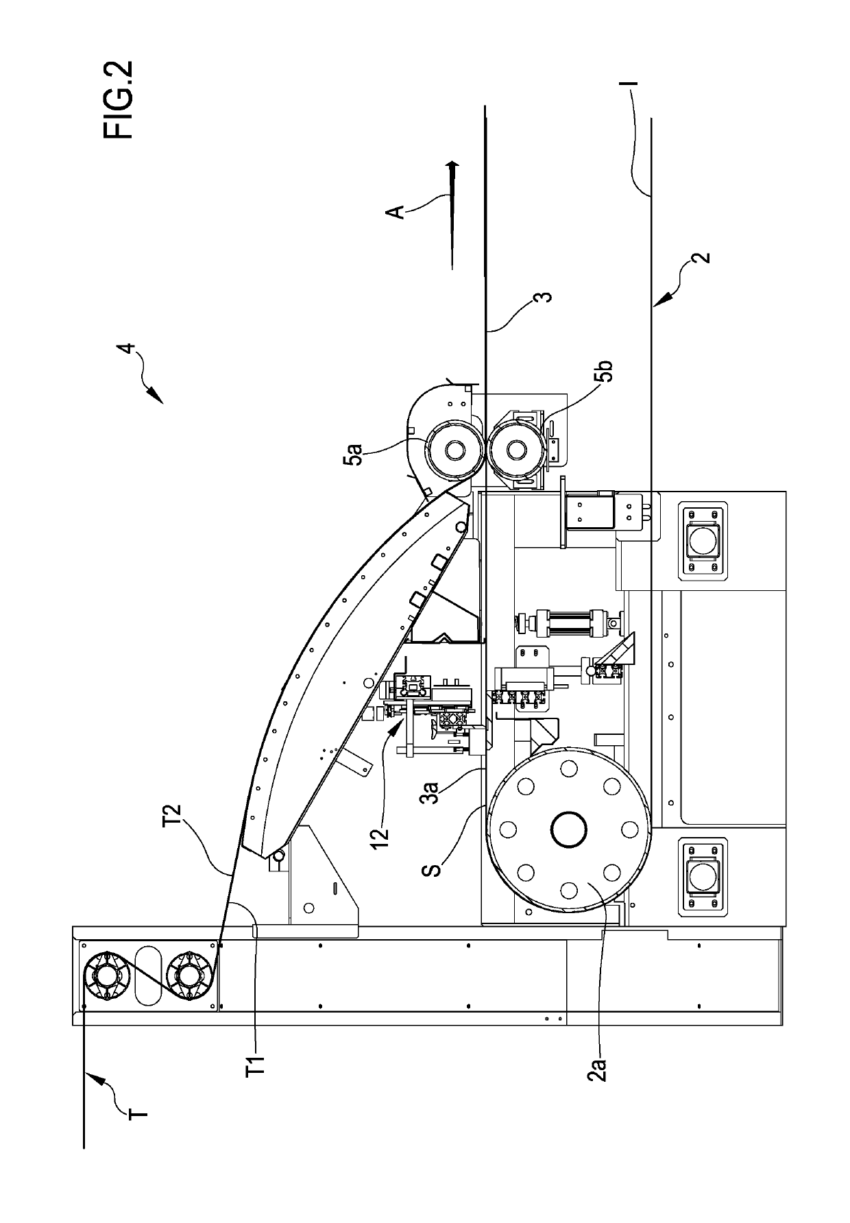 Plant for printing a fibrous material and process of printing said fibrous material