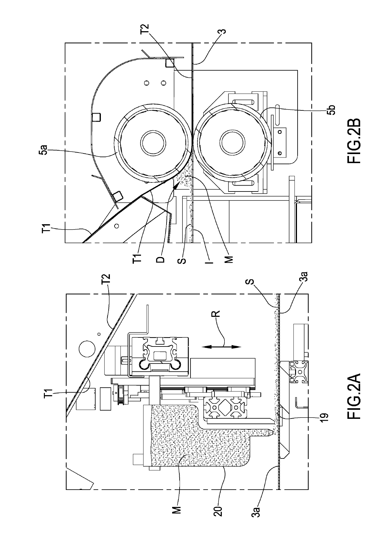 Plant for printing a fibrous material and process of printing said fibrous material