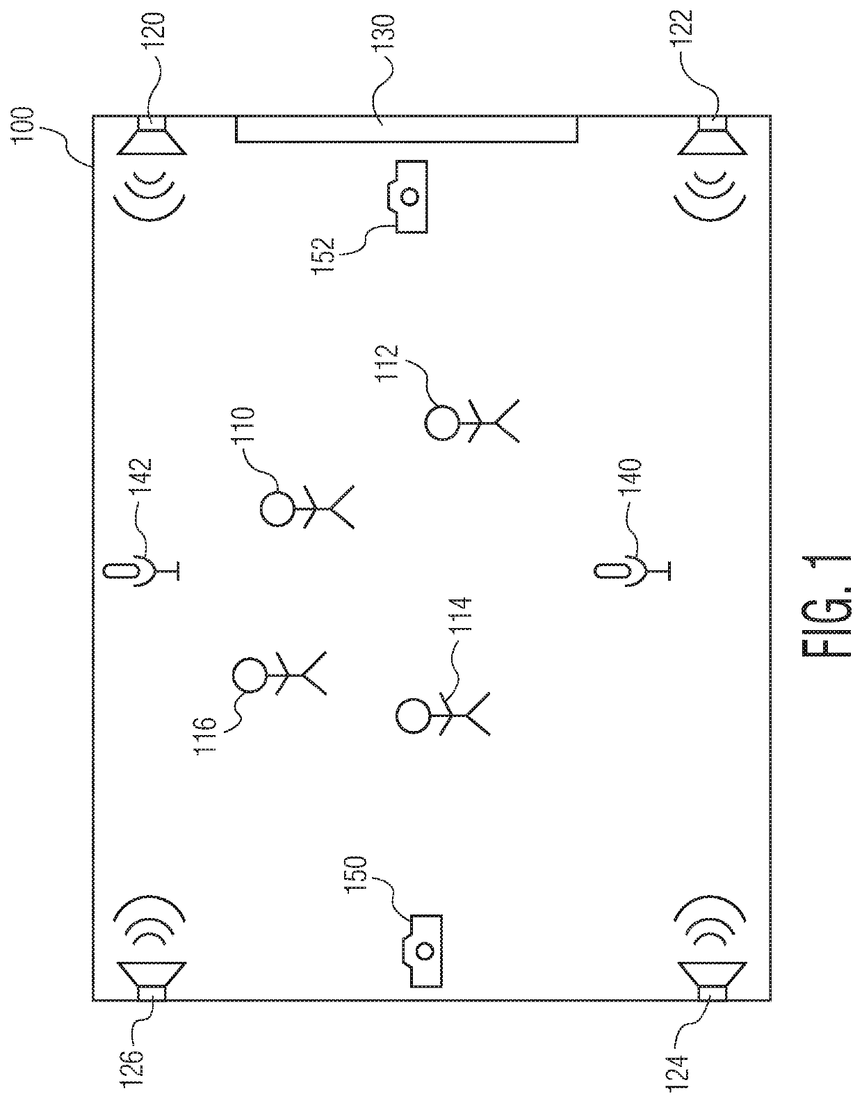 Media presentation system using audience and audio feedback for playback level control