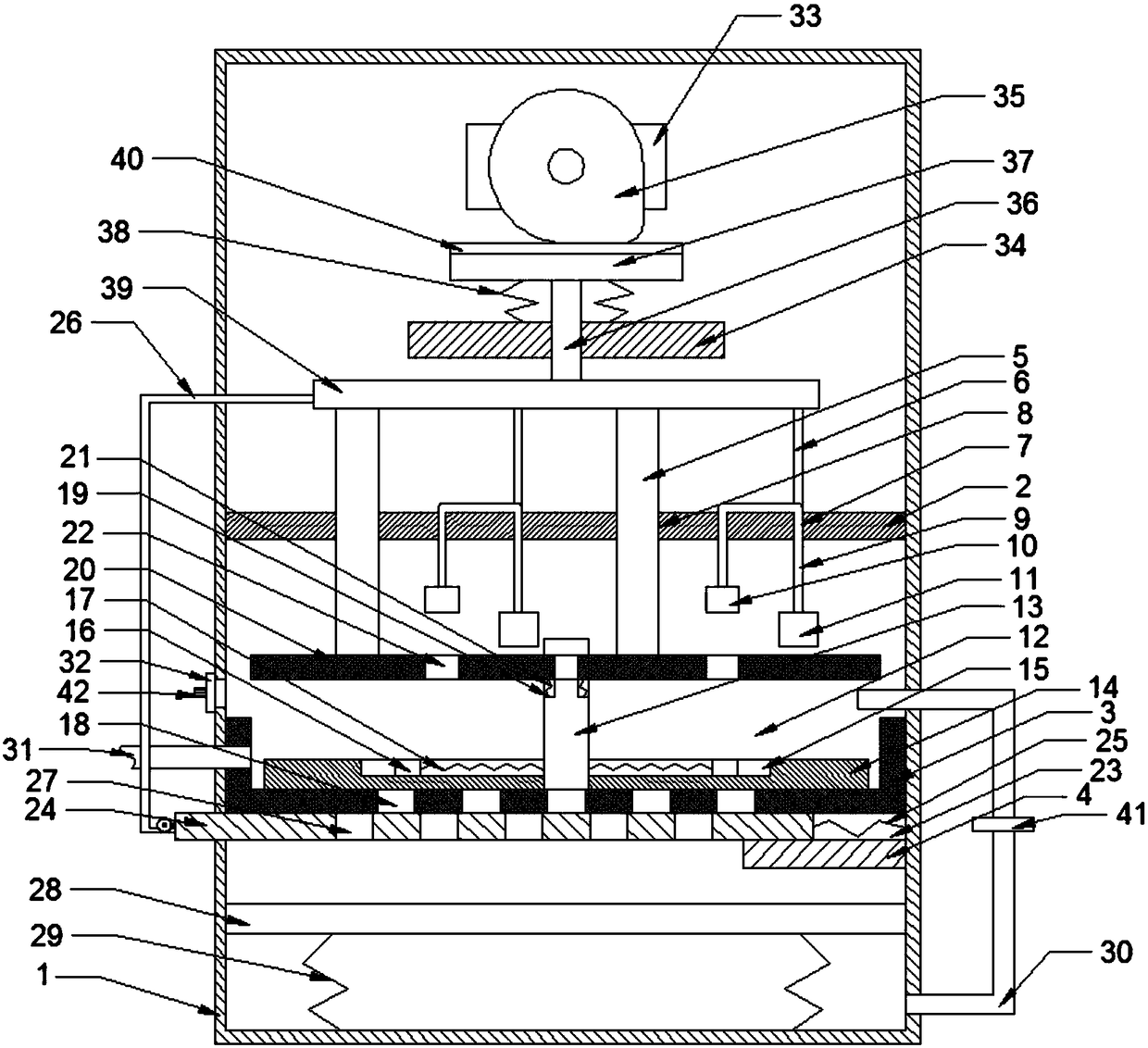 Cleaning mechanism for textiles