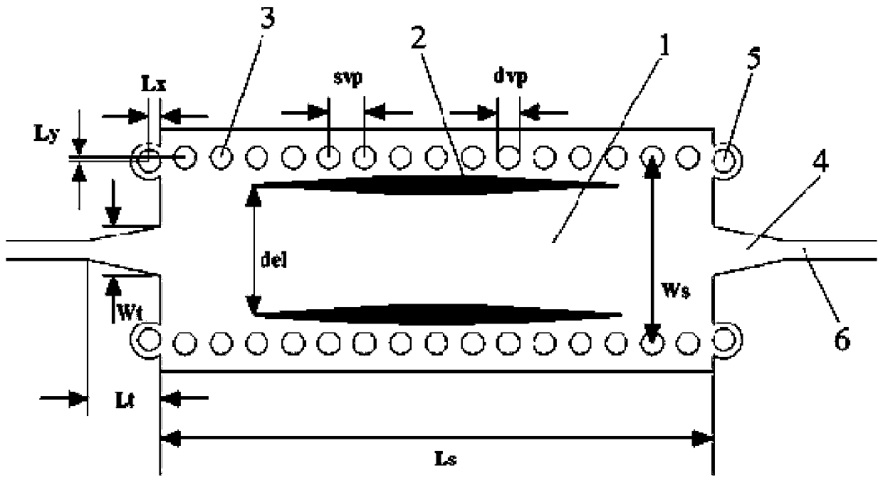 Substrate-integrated waveguide equalizer