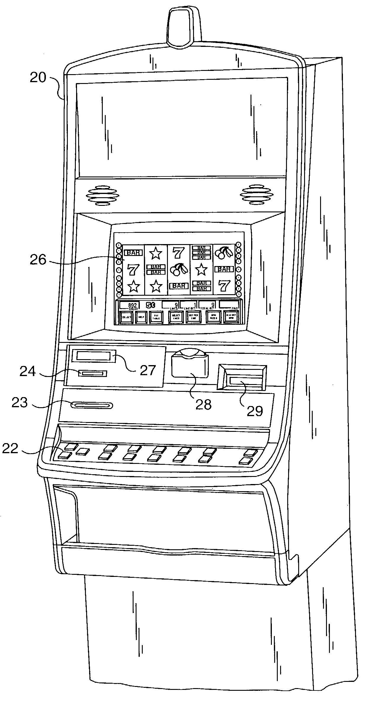 Gaming terminal data monitoring network