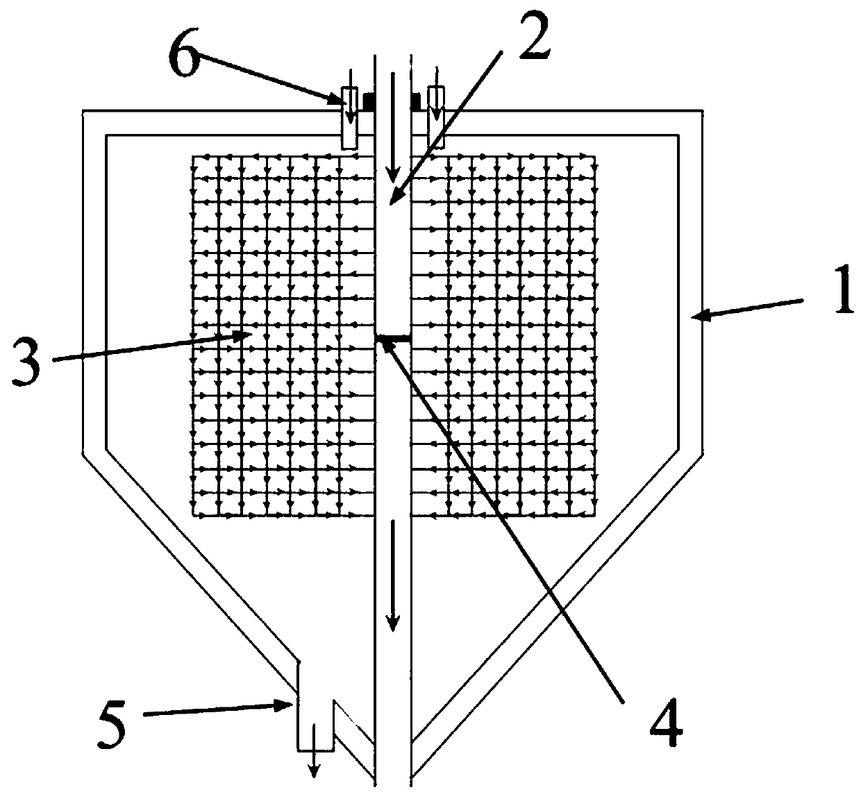 Transfer reaction device and method for high-viscosity material