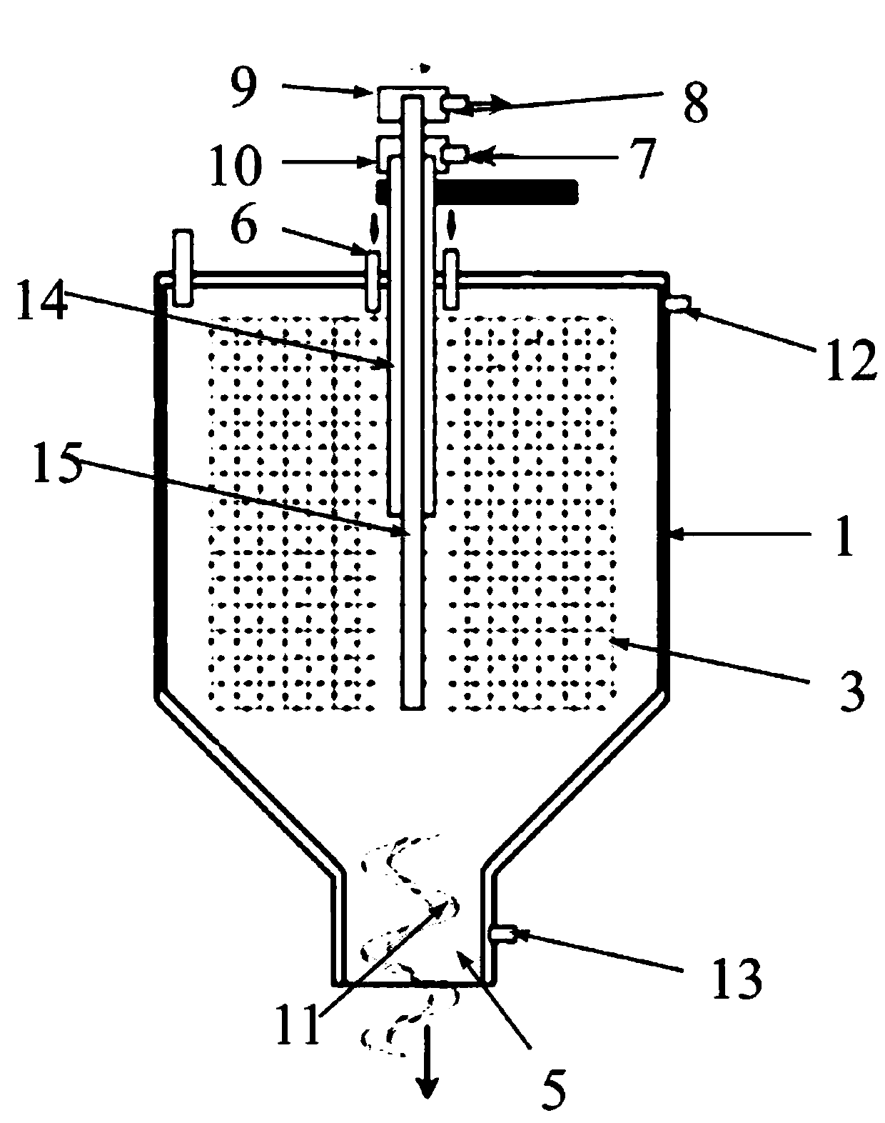 Transfer reaction device and method for high-viscosity material