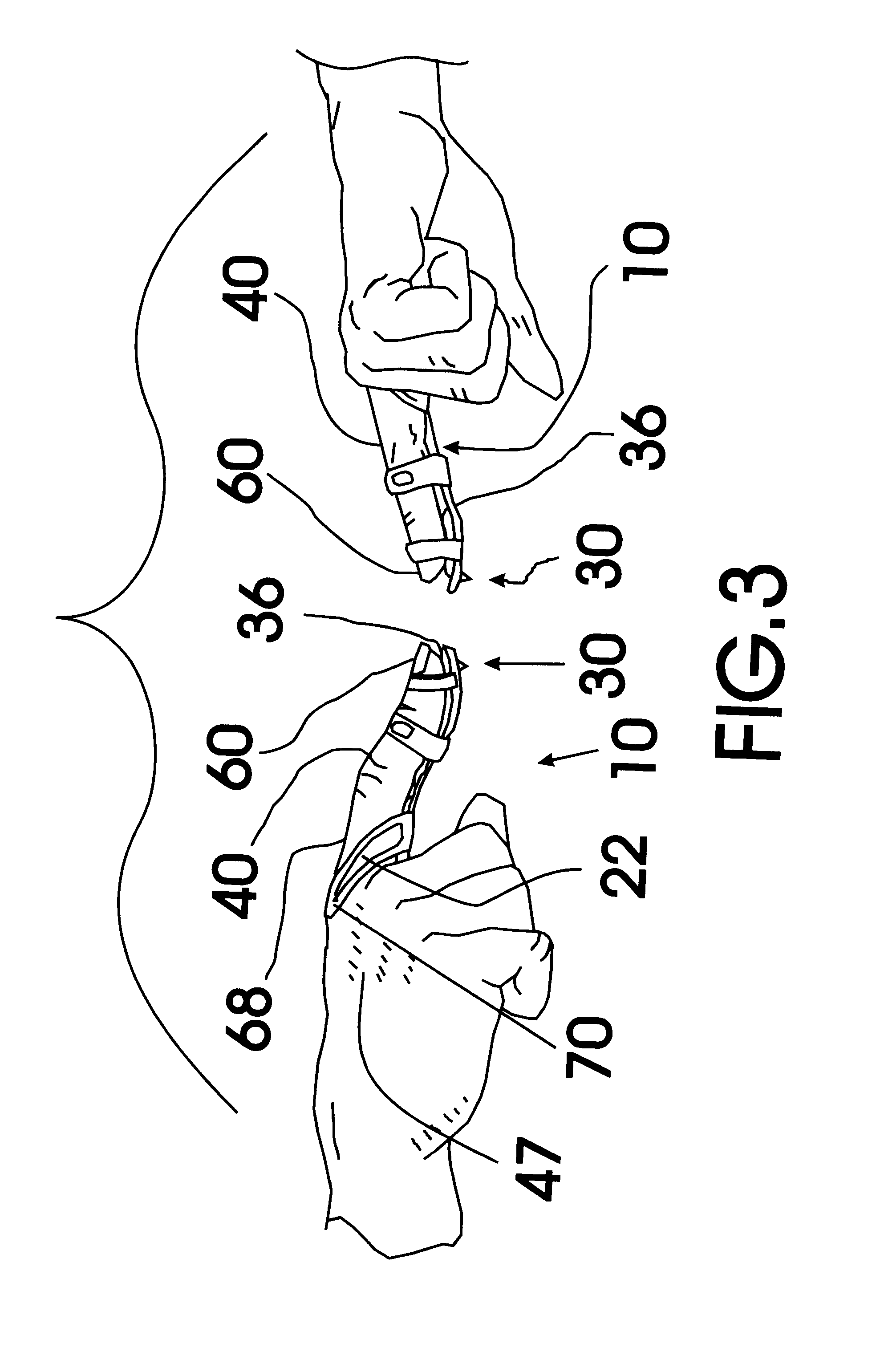 Finger securable computer input device