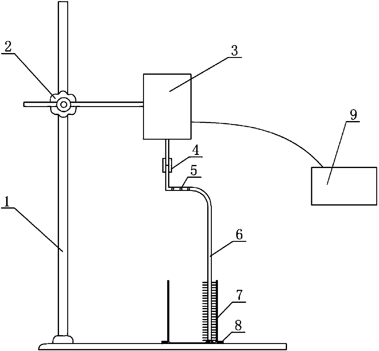 Beaker washing device