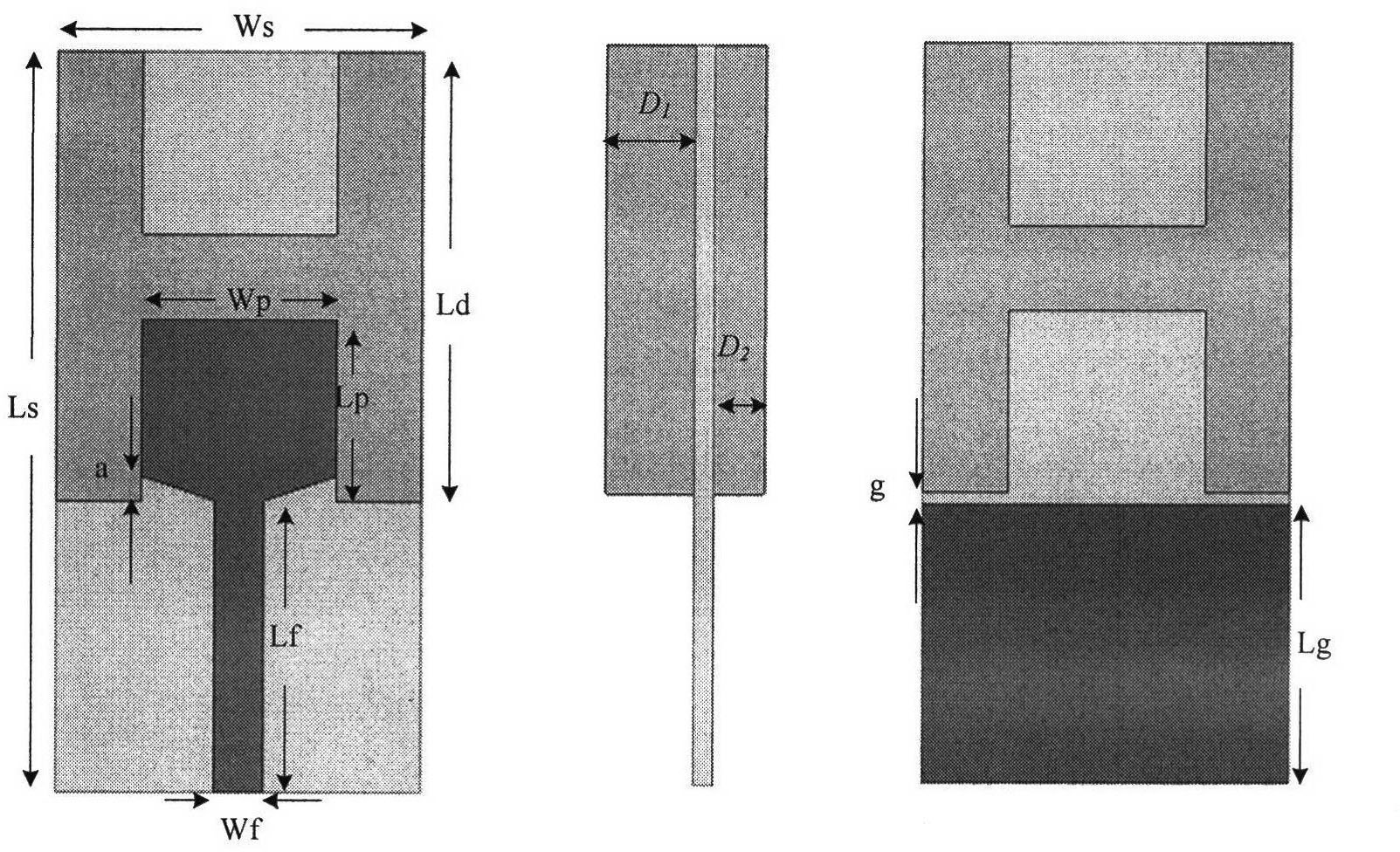 Ultra wide band H-type cross type dielectric resonator antenna