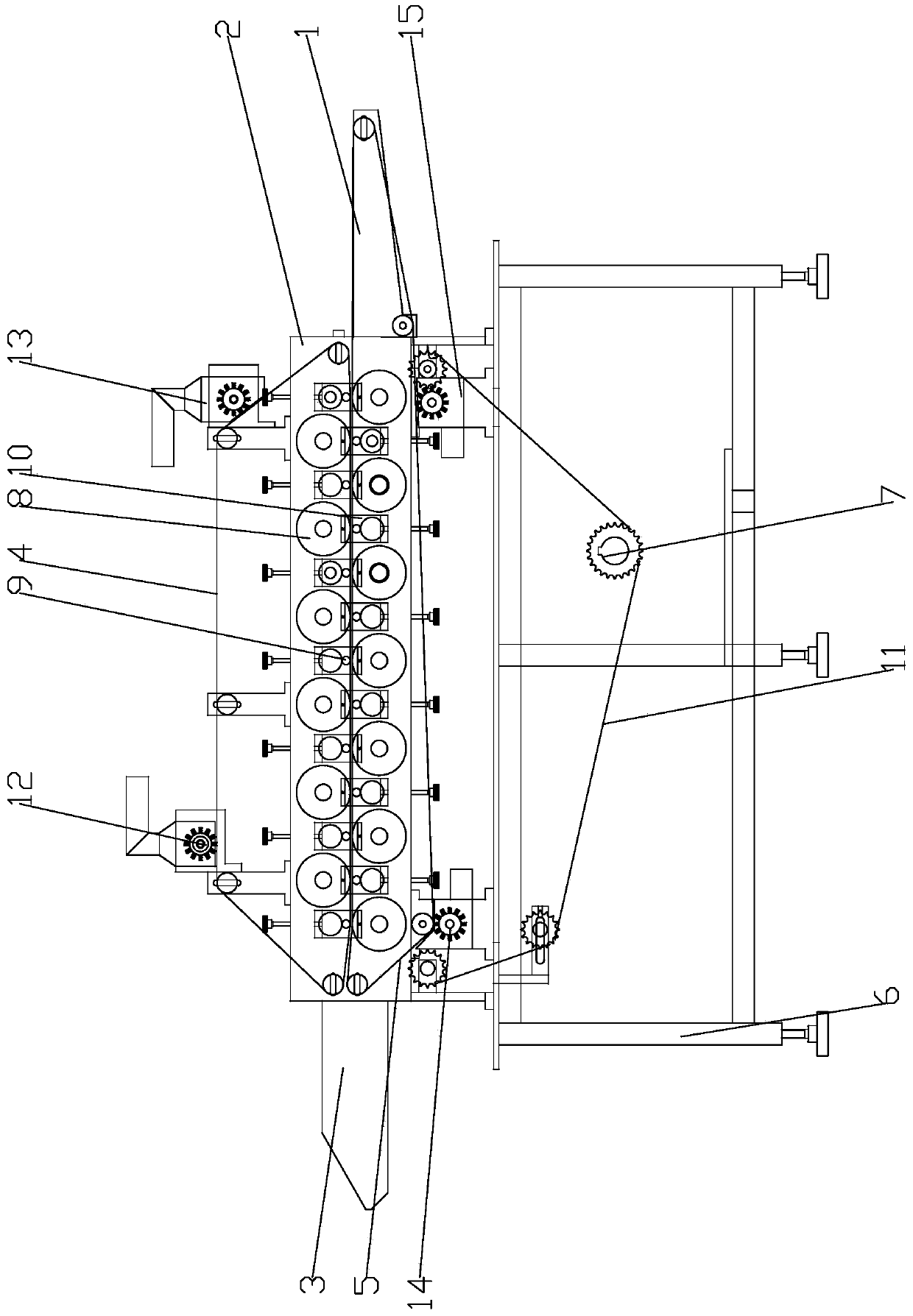 Battery pole piece multi-stage softening machine