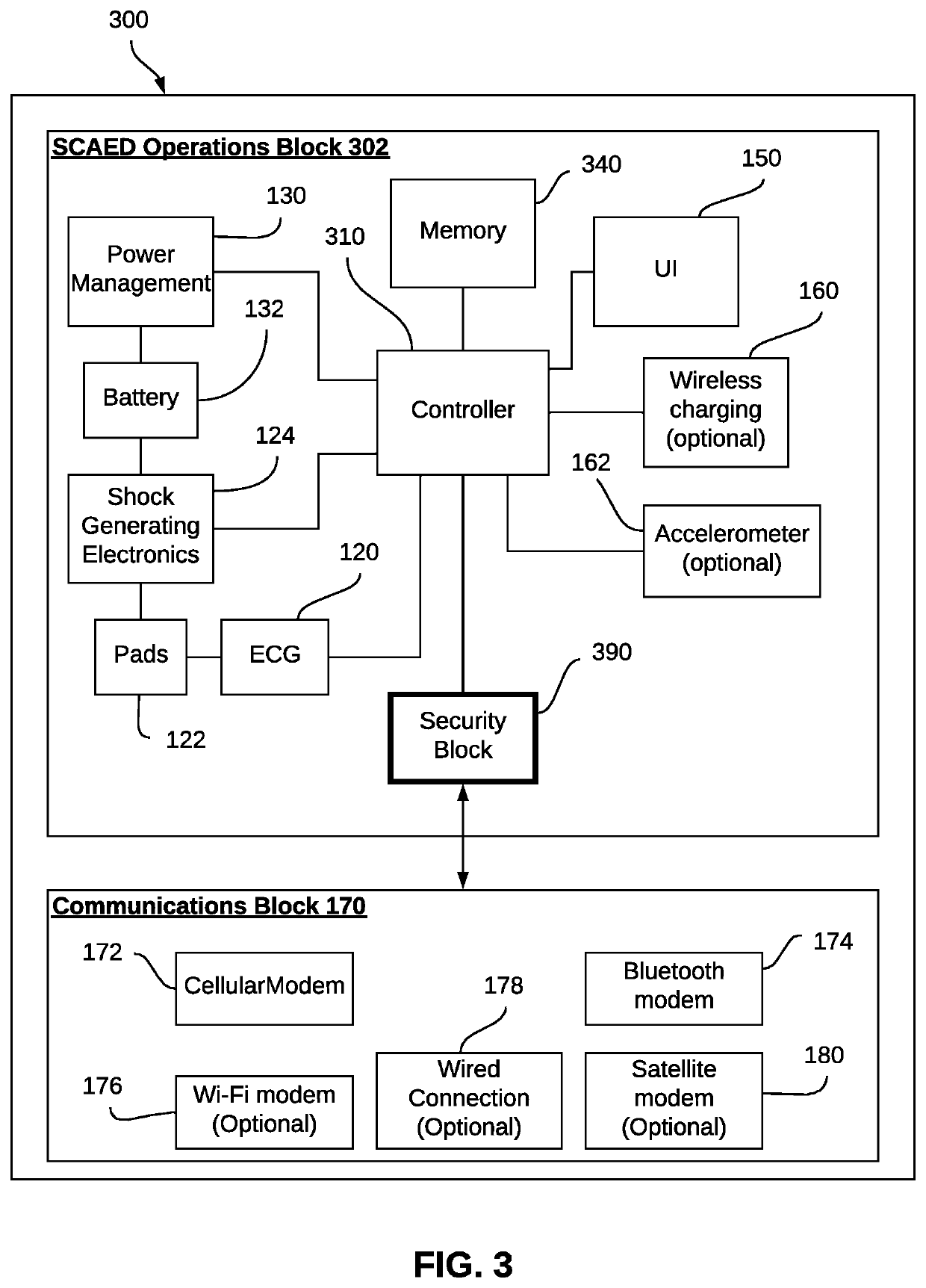 Self-contained, connected automated external defibrillator systems and methods of use