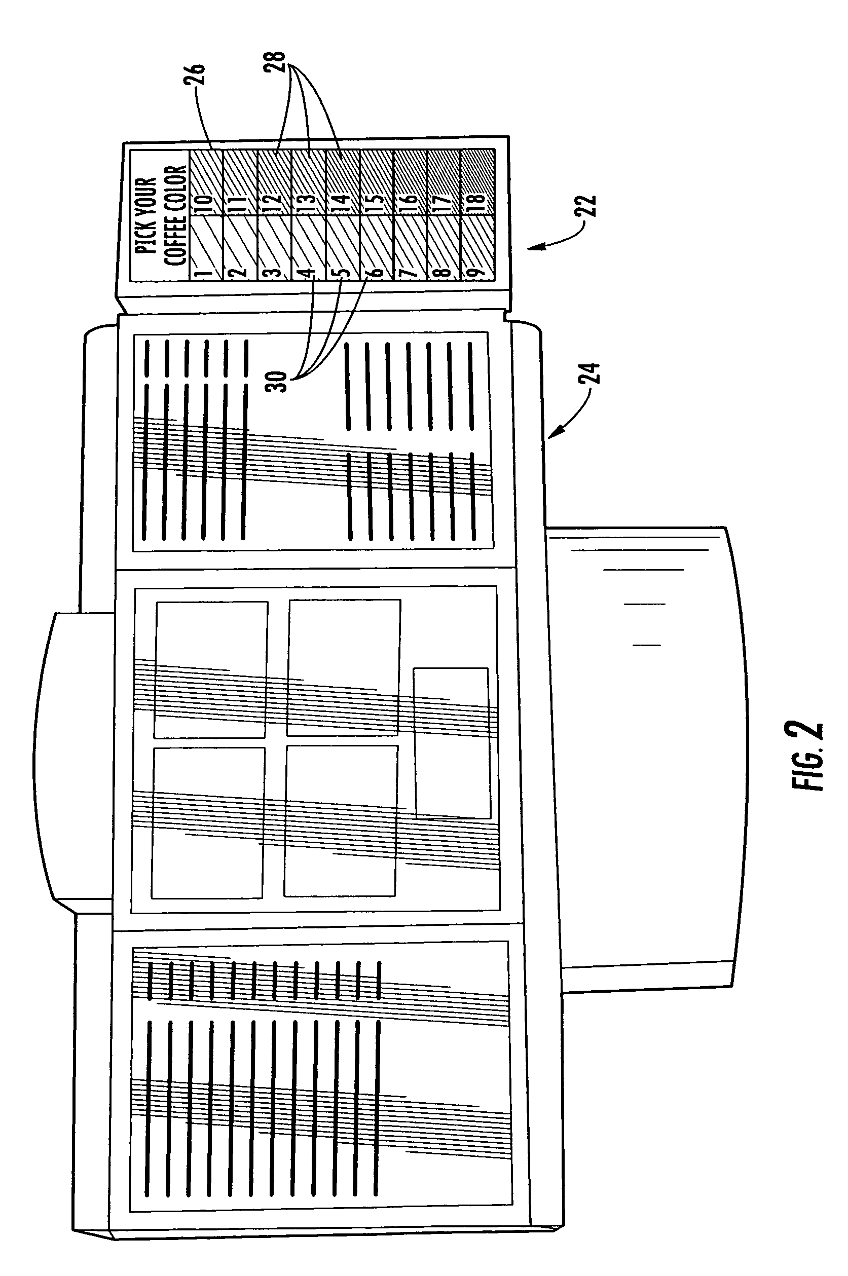 Method and system for providing a beverage having a customized color