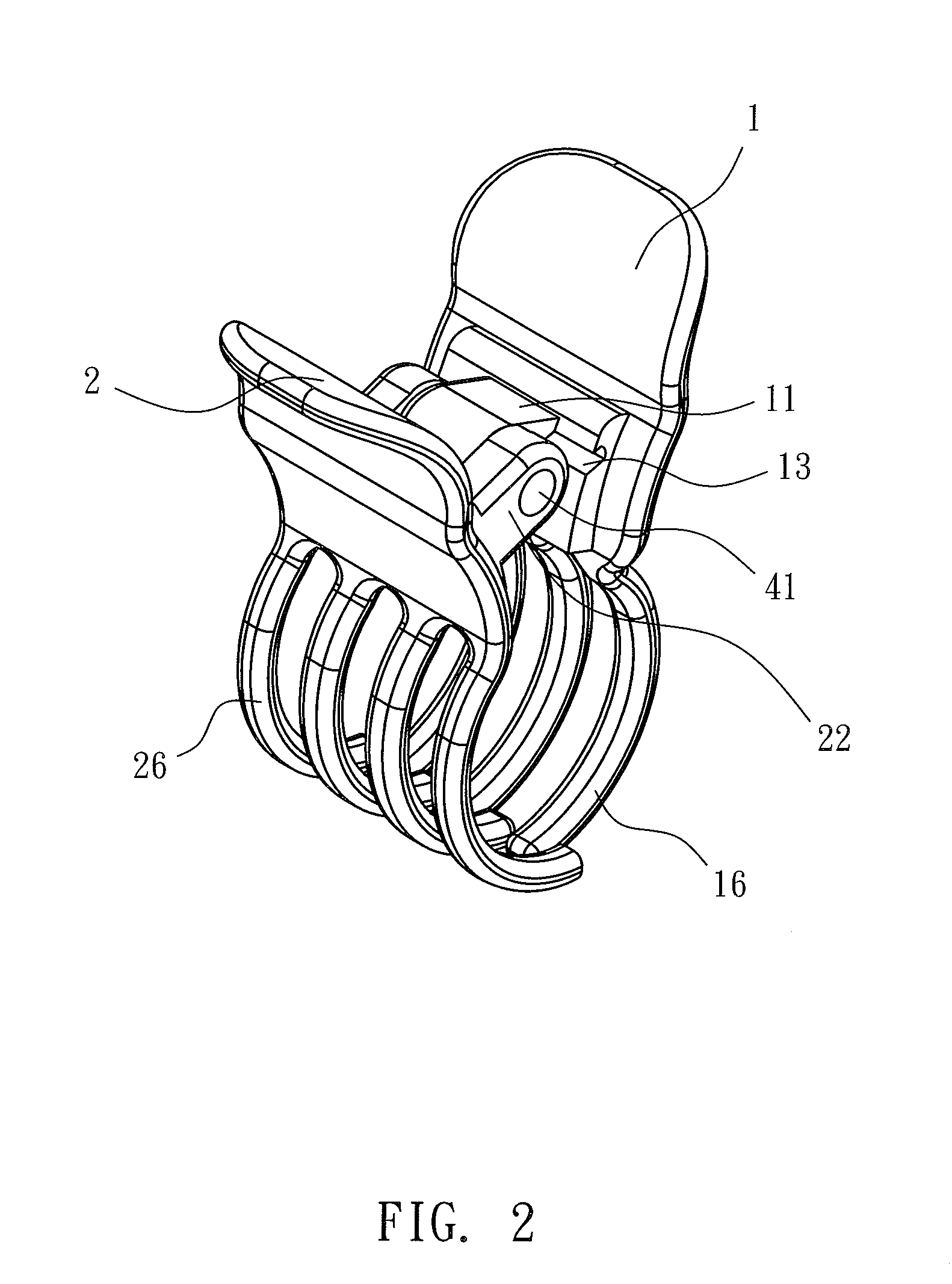 Hair Clip with Hidden Spring