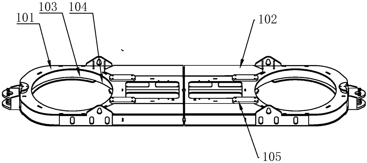 Wheel Guided Suspension and Rail Device for Sightseeing Vehicles with Rack Rail