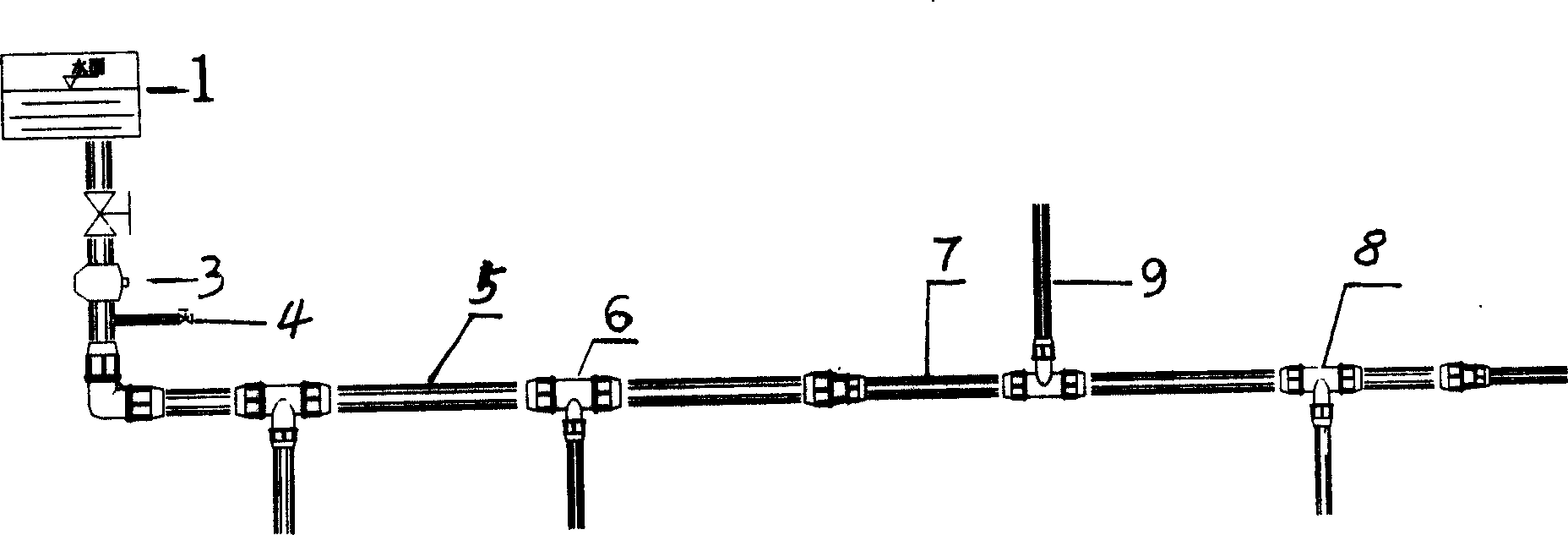 Movable underground drip irrigation device