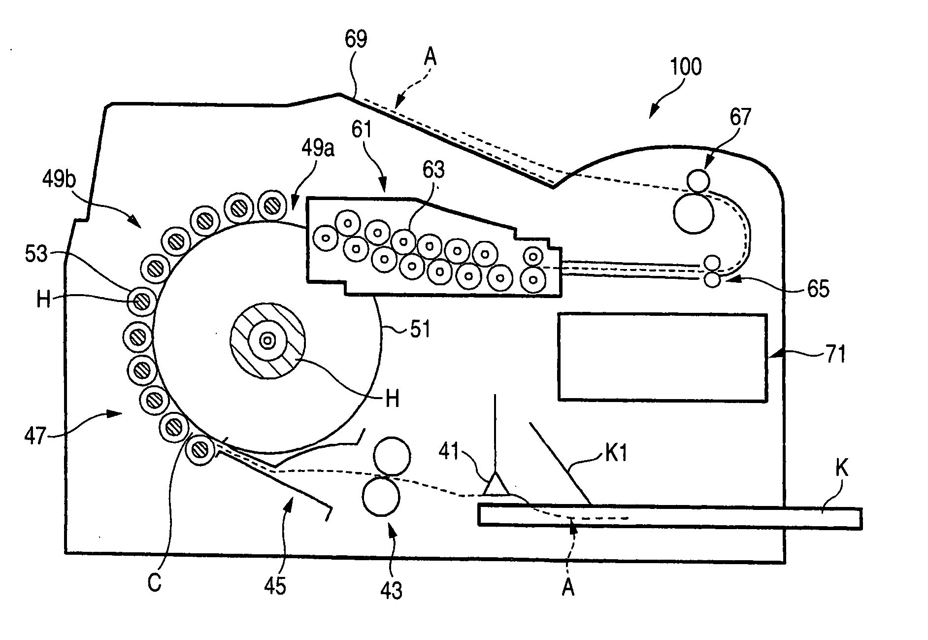 Thermal developing apparatus