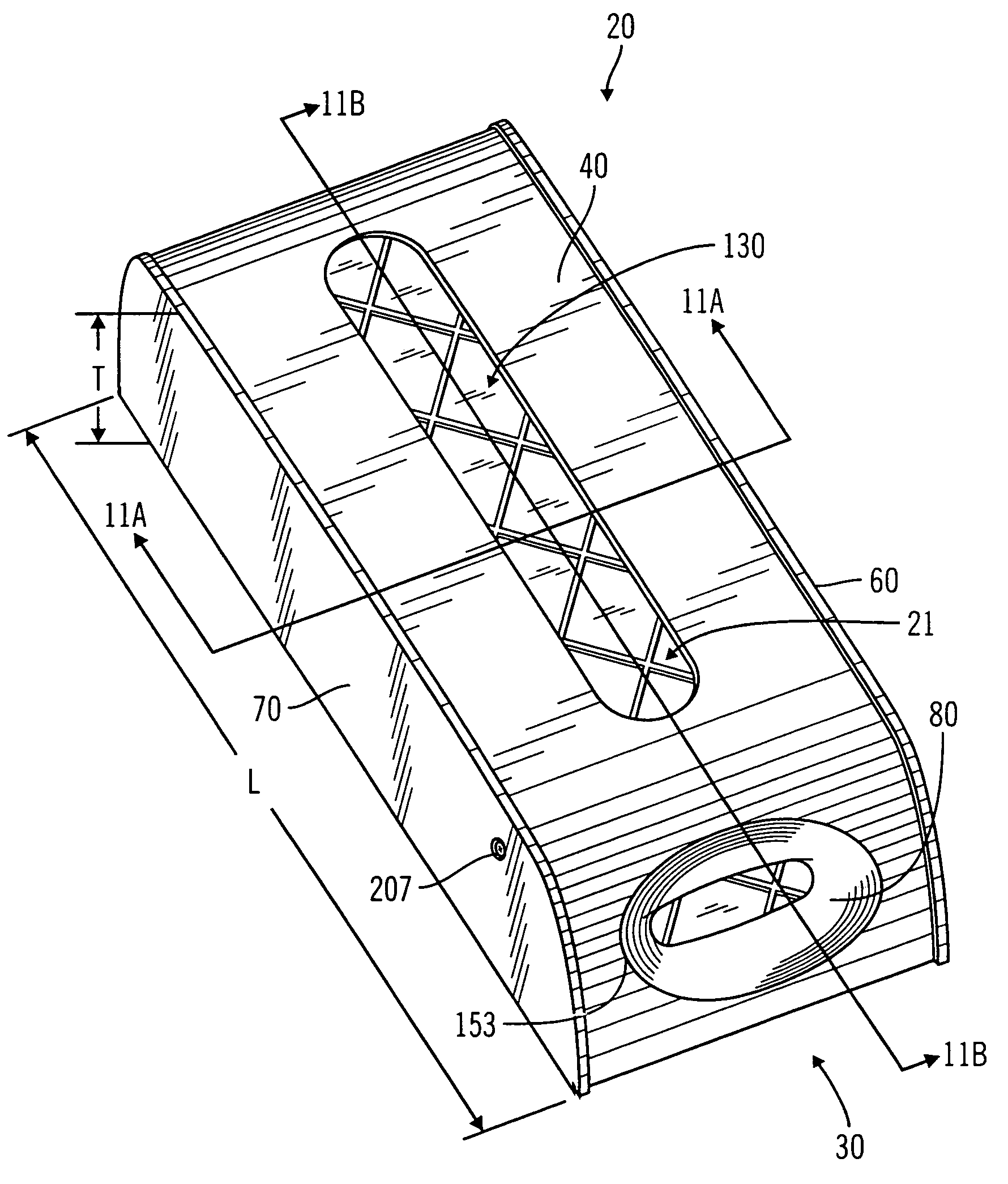 Upright container for storing and dispensing bags