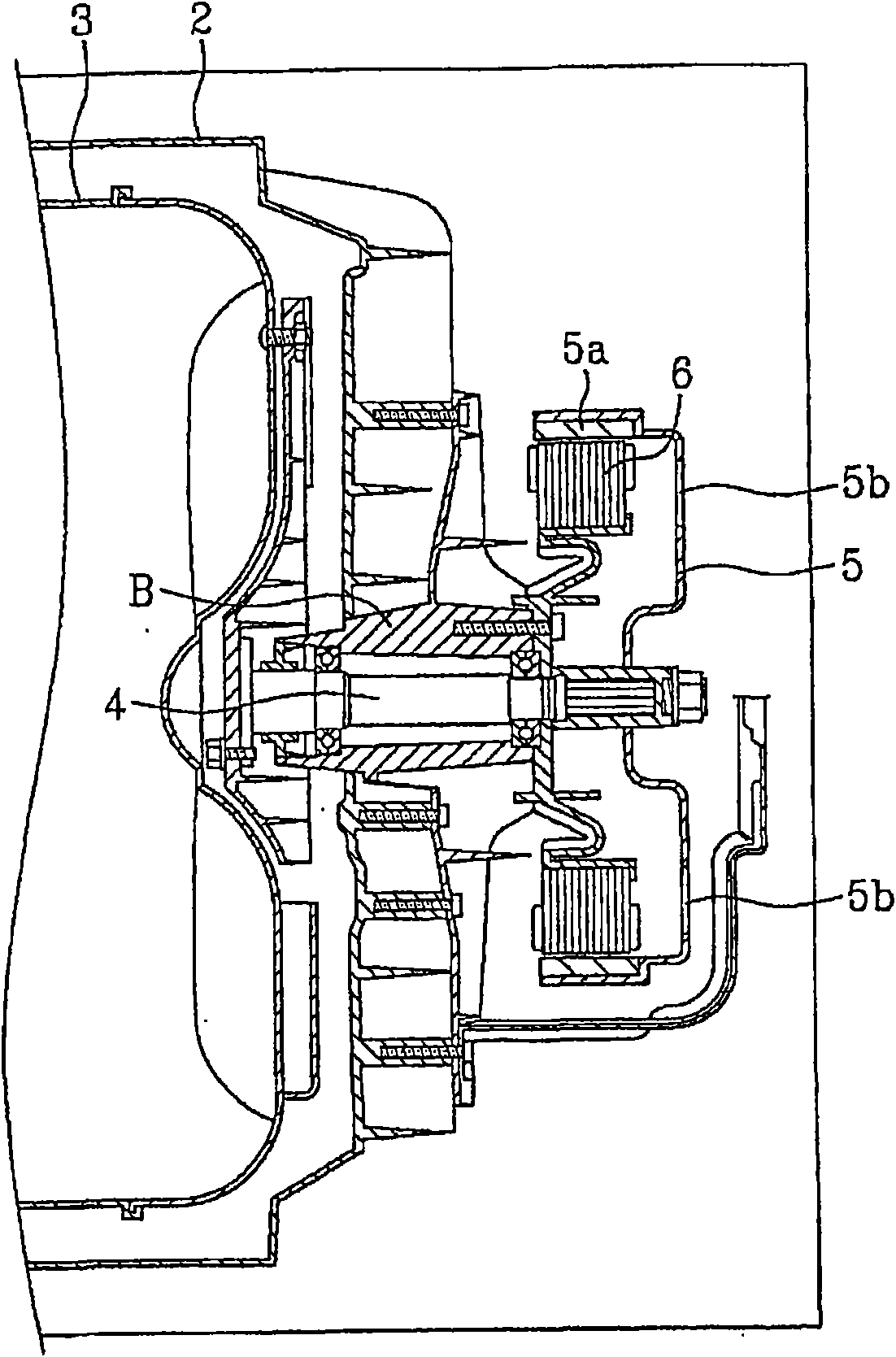 Double rotor type motor