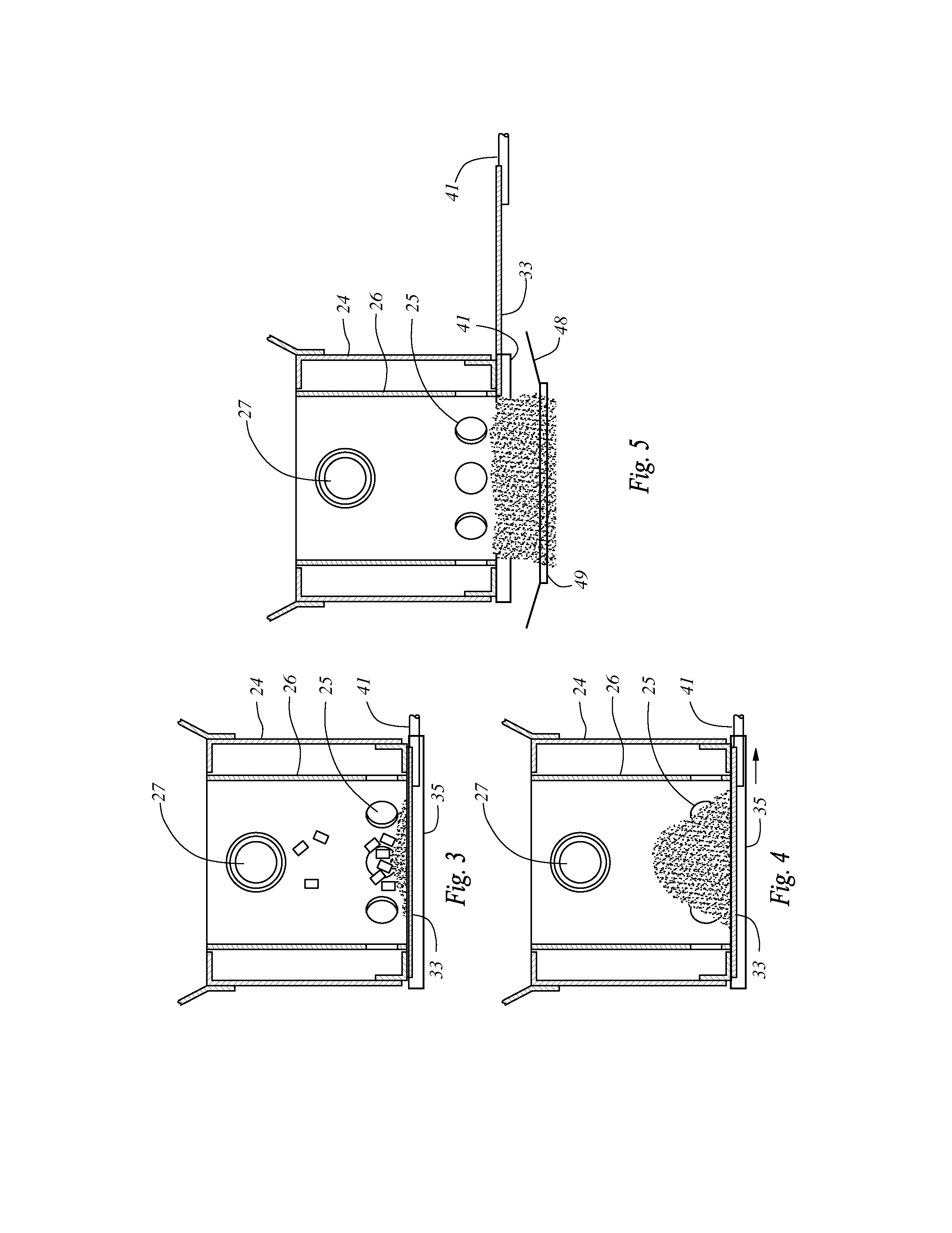 Pellet fueled grill with cleanout port