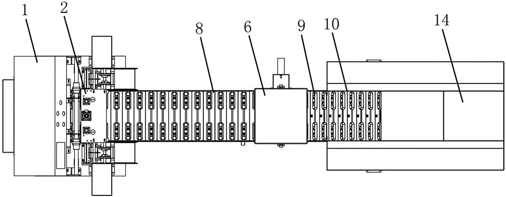 Feeding mechanism of string forming machine and feeding method of feeding mechanism