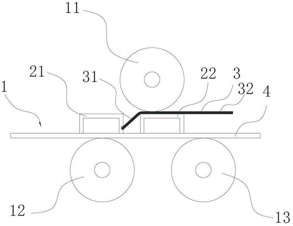 Method of pressing steel ladder steps by rolling machine