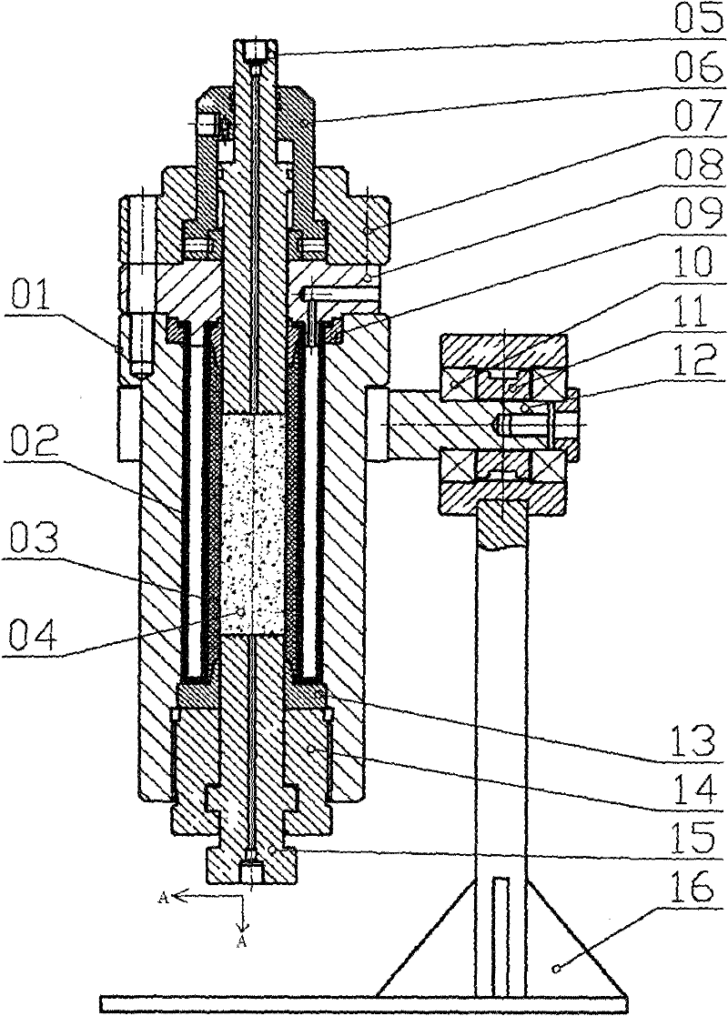 Cylindrical rock core true triaxial gripper