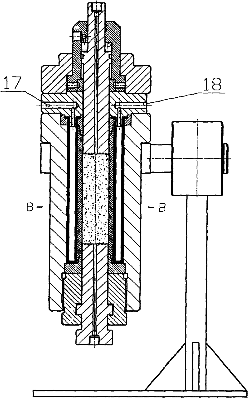 Cylindrical rock core true triaxial gripper