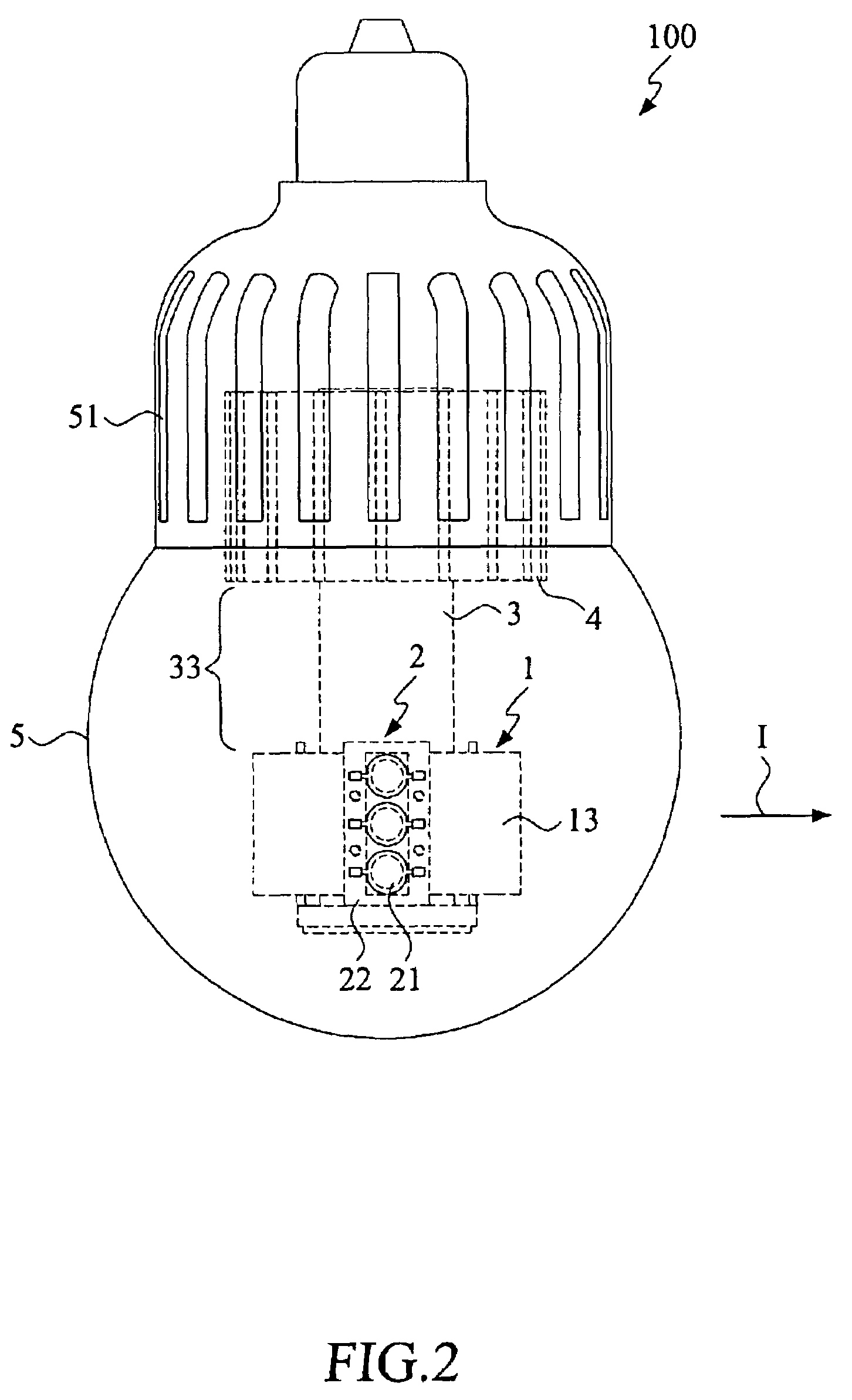 High power LED lighting assembly incorporated with a heat dissipation module with heat pipe