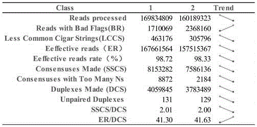 Duplex-seq-based ultralow-frequency mutation site detection analysis method